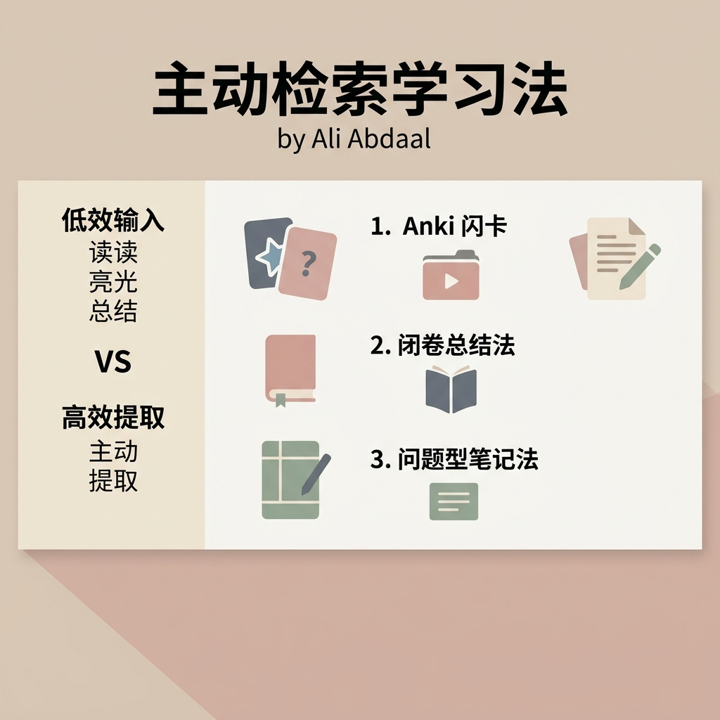 主动检索法·核心思维导图