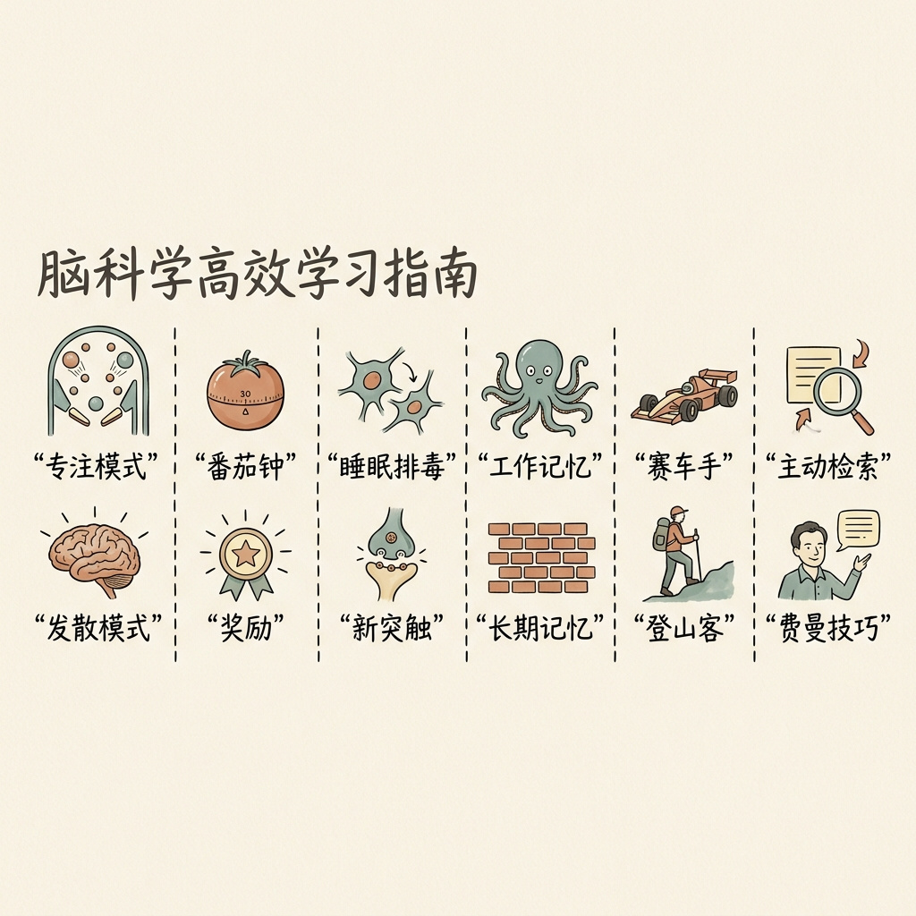 脑科学高效学习手绘指南