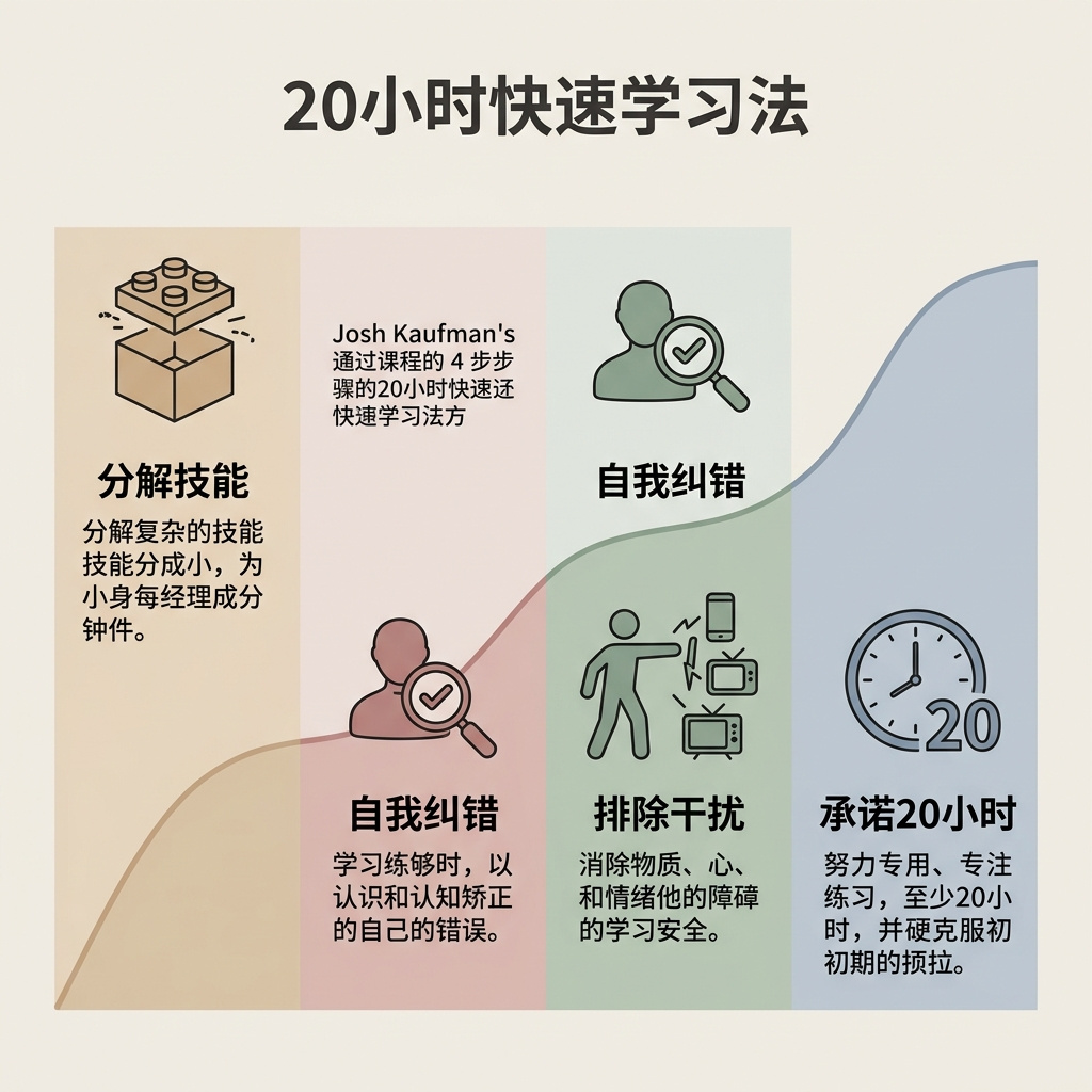 20小时快速习得法·核心思维导图