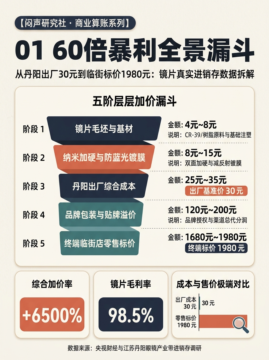 60倍暴利全景漏斗与层层加价图谱