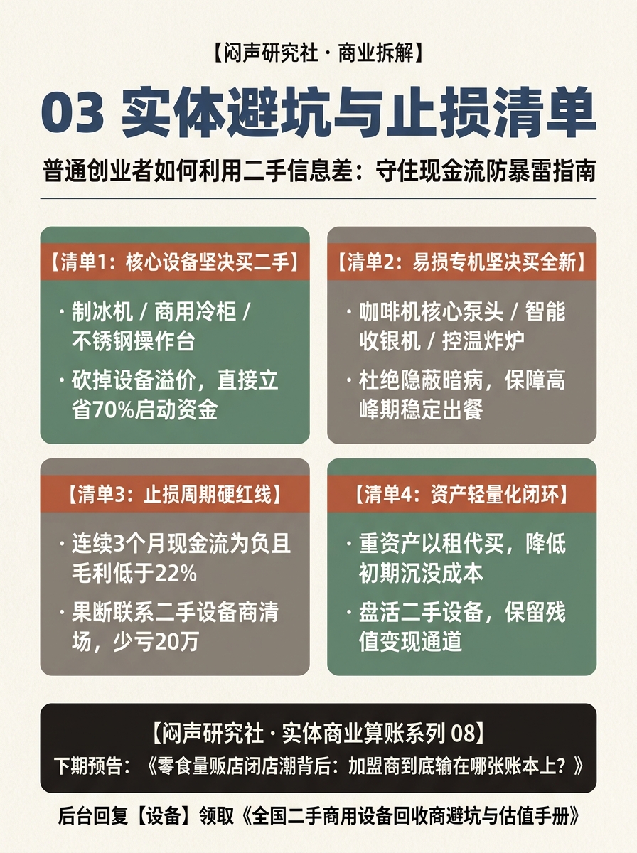 实体避坑与止损清单