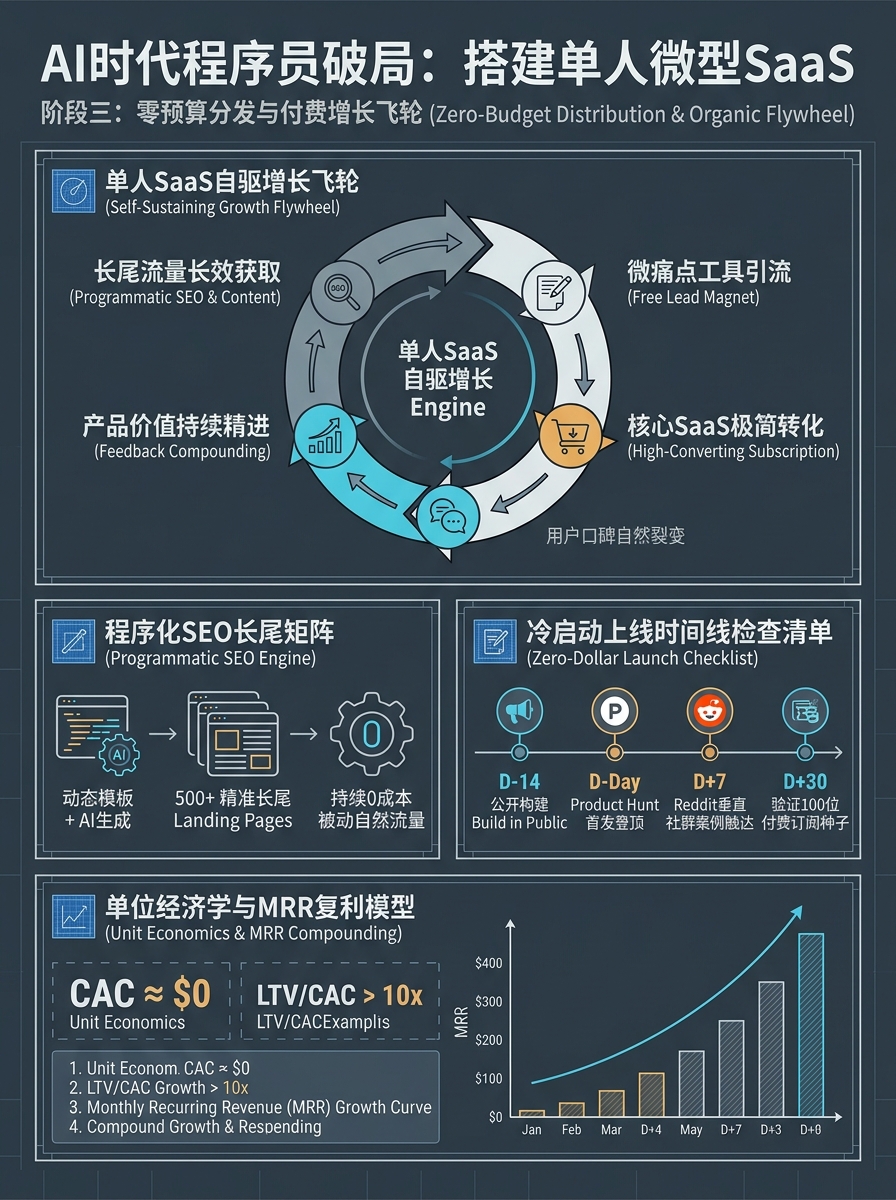 微型SaaS零预算分发飞轮